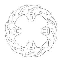 Δισκόπλακα μοτοσυκλέτας MOTO-MASTER FLAME REAR DISC SX 505 ATV 13