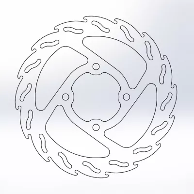 Δισκόπλακα MOTO-MASTER BRAKE ROTOR FLAME GAS GAS MC 65 22