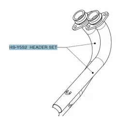 Λαιμός εξάτμισης μοτοσυκλέτας AKRAPOVIC SS T-MAX Λαιμός εξάτμισης μοτοσυκλέτας AKRAPOVIC SS T-MAX