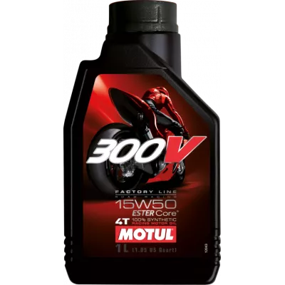 Λάδι μηχανής MOTUL 300V 4T 15W-50 - 1 λίτρο