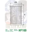 Φίλτρο λαδιού HIFLO HF169 Φίλτρο λαδιού HIFLO HF169 thumb