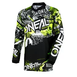 Παιδική μπλούζα motocross O'NEAL ATTACK BLACK/HI-VIZ 2020 Παιδική μπλούζα motocross O'NEAL ATTACK BLACK/HI-VIZ 2020