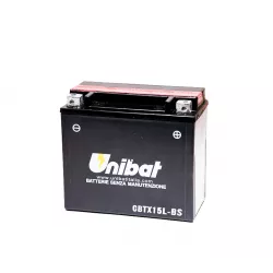 Μπαταρία μοτοσυκλέτας Unibat 13 Ah, 12 V - CBTX15L-BS Μπαταρία μοτοσυκλέτας Unibat 13 Ah, 12 V - CBTX15L-BS