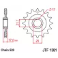 Γρανάζι κίνησης εμπρός JTF1381.16RB με αντικραδασμικό λάστιχο thumb