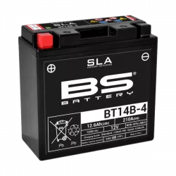 Μπαταρία μοτοσυκλέτας BS 12V - BT14B SLA Μπαταρία μοτοσυκλέτας BS 12V - BT14B SLA
