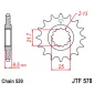 Γρανάζι κίνησης εμπρός JTF578.16 thumb