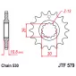 Γρανάζι κίνησης εμπρός JTF579.16 thumb