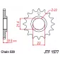 Γρανάζι κίνησης εμπρός JTF1577.15 thumb