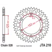 Γρανάζι πίσω κίνησης JT Sprockets JTA210.40 RED Γρανάζι πίσω κίνησης JT Sprockets JTA210.40 RED thumb