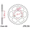 Γρανάζι πίσω κίνησης JT Sprockets JTR216.47 Γρανάζι πίσω κίνησης JT Sprockets JTR216.47 thumb