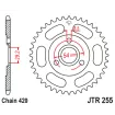 Γρανάζι πίσω κίνησης JT Sprockets JTR255.26 Γρανάζι πίσω κίνησης JT Sprockets JTR255.26 thumb