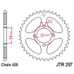 Γρανάζι πίσω κίνησης JT Sprockets JTR257.38 Γρανάζι πίσω κίνησης JT Sprockets JTR257.38 thumb