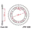 Γρανάζι πίσω κίνησης JT Sprockets JTR1220.36 thumb
