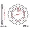 Γρανάζι πίσω κίνησης JT Sprockets JTR301.48 thumb