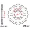 Γρανάζι πίσω κίνησης JT Sprockets JTR802.50 Γρανάζι πίσω κίνησης JT Sprockets JTR802.50 thumb
