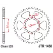Γρανάζι πίσω κίνησης JT Sprockets JTR1458.40 thumb