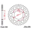Γρανάζι πίσω κίνησης JT Sprockets JTA478.46 BLK Γρανάζι πίσω κίνησης JT Sprockets JTA478.46 BLK thumb