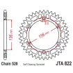Γρανάζι πίσω κίνησης JT Sprockets JTA822.52 BLK Γρανάζι πίσω κίνησης JT Sprockets JTA822.52 BLK thumb