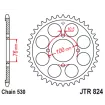 Γρανάζι πίσω κίνησης JT Sprockets JTR824.40 thumb
