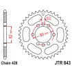 Γρανάζι πίσω κίνησης JT Sprockets JTR843.51 Γρανάζι πίσω κίνησης JT Sprockets JTR843.51 thumb