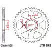 Γρανάζι πίσω κίνησης JT Sprockets JTR845.43 Γρανάζι πίσω κίνησης JT Sprockets JTR845.43 thumb
