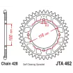 Γρανάζι πίσω κίνησης JT Sprockets JTA462.49 thumb