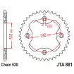 Γρανάζι πίσω κίνησης JT Sprockets JTA881.38 ORG thumb