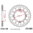 Γρανάζι πίσω κίνησης JT Sprockets JTA895.50 BLK thumb