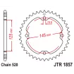 Γρανάζι πίσω κίνησης JT Sprockets JTR1857.37 Γρανάζι πίσω κίνησης JT Sprockets JTR1857.37 thumb