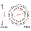 Γρανάζι πίσω κίνησης JT Sprockets JTR866.38 Γρανάζι πίσω κίνησης JT Sprockets JTR866.38 thumb