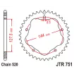 Γρανάζι πίσω κίνησης JT Sprockets JTR751.38 Γρανάζι πίσω κίνησης JT Sprockets JTR751.38 thumb