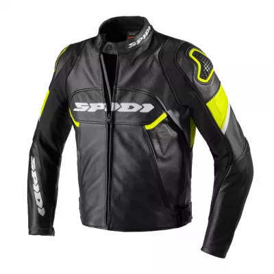 Δερμάτινο μπουφάν μηχανής SPIDI IGNITE BLACK/FLUO YELL