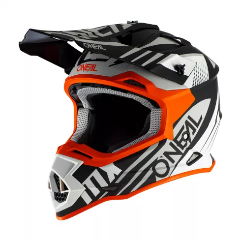Κράνος μηχανής motocross O'NEAL 2SERIES SPYDE 2.0 BLACK/WHITE/ORANGE 2020 Κράνος μηχανής motocross O'NEAL 2SERIES SPYDE 2.0 BLACK/WHITE/ORANGE 2020
