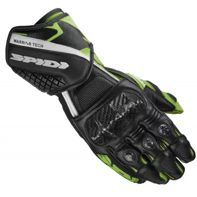 Γάντια μηχανής SPIDI CARBO 5 BLACK/KAWA GREEN