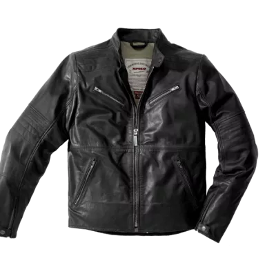 Δερμάτινο μπουφάν μηχανής SPIDI GARAGE BLACK