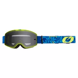 Μάσκα μηχανής motocross B-20 STRAIN V.22 BLUE/NEON YELLOW - GRAY Μάσκα μηχανής motocross B-20 STRAIN V.22 BLUE/NEON YELLOW - GRAY