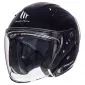 Κράνος μηχανής MT AVENUE SOLID GLOSS BLACK JET-OPEN FACE thumb