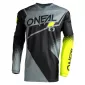 Μπλούζα motocross O'NEAL RACEWEAR V.22 BLACK/GRAY/NEON YELLOW thumb
