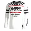Μπλούζα motocross O'NEAL SQUADRON V.22 WHITE/BLACK
