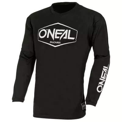 Μπλούζα motocross O'NEAL ELEMENT COTTON HEXX V.22 BLACK/WHITE Μπλούζα motocross O'NEAL ELEMENT COTTON HEXX V.22 BLACK/WHITE