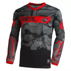 Μπλούζα motocross O`NEAL ELEMENT CAMO V.22 BLACK/RED Μπλούζα motocross O`NEAL ELEMENT CAMO V.22 BLACK/RED