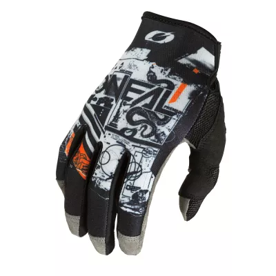 Γάντια μηχανής motocross O'NEAL MAYHEM SCARZ V.22 BLACK/GRAY/ORANGE