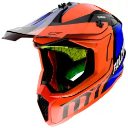 Κράνος μηχανής motocross MT FALCON WARRIOR-ORANGE
