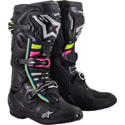 Μπότες μηχανής motocross ALPINESTARS Tech 10 Supervented ΜΑΥΡΟ