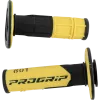 Χειρολαβές μοτοσυκλέτας PROGRIP 801 Hybrid Duo-Density ΜΑΥΡΟ/ΚΙΤΡΙΝΟ