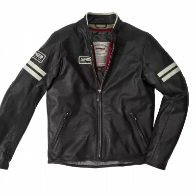 Δερμάτινο μπουφάν μηχανής SPIDI VINTAGE Ice/Black