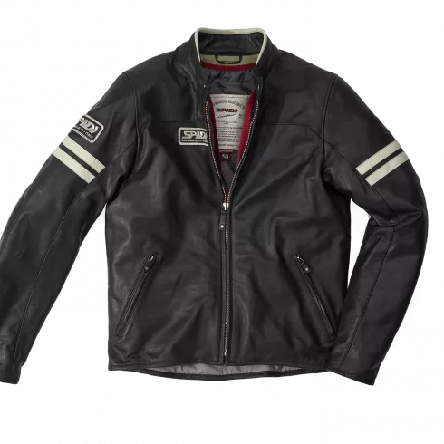 Δερμάτινο μπουφάν μηχανής SPIDI VINTAGE Ice/Black