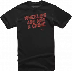 Ανδρική μπλούζα ALPINESTARS TEE Wheelies ΜΑΥΡΟ Ανδρική μπλούζα ALPINESTARS TEE Wheelies ΜΑΥΡΟ