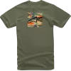 Ανδρική μπλούζα ALPINESTARS TEE FREE CAMO MILITARY