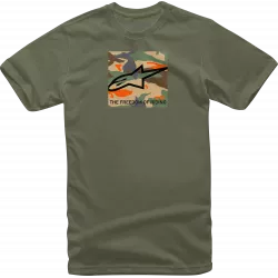 Ανδρική μπλούζα ALPINESTARS TEE FREE CAMO MILITARY Ανδρική μπλούζα ALPINESTARS TEE FREE CAMO MILITARY